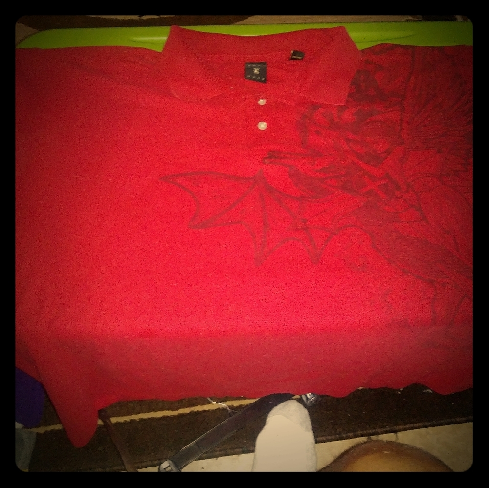 Red Polo shirt